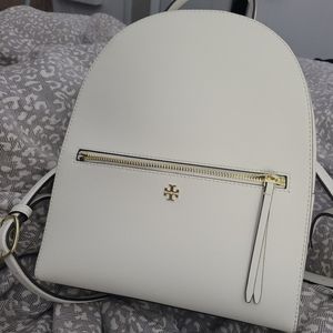 White Tory Burch Emerson Backpack